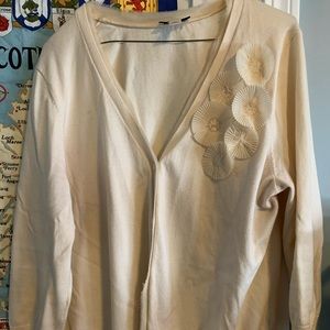 Ivory bracelet length sweater